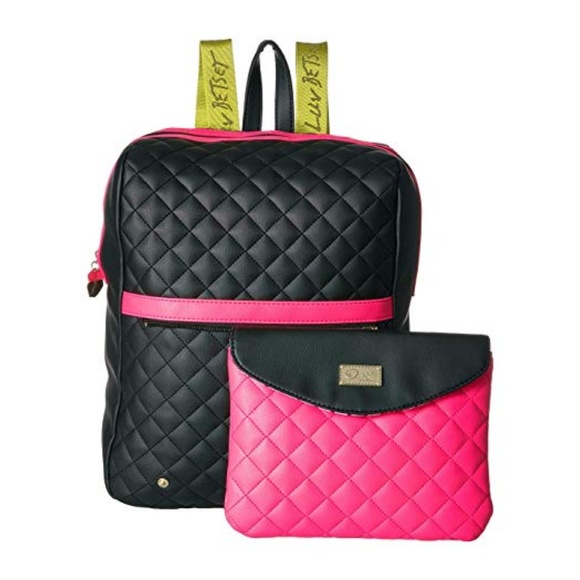 Betsey Johnson Neon Two Piece Cross Body Back Pack main image 6